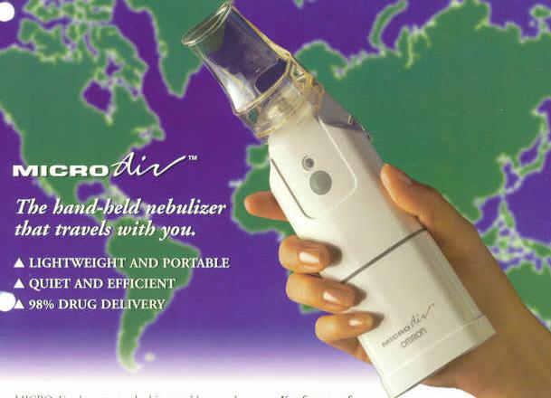 Micro Air, the hand-held nebulizer that travels with you